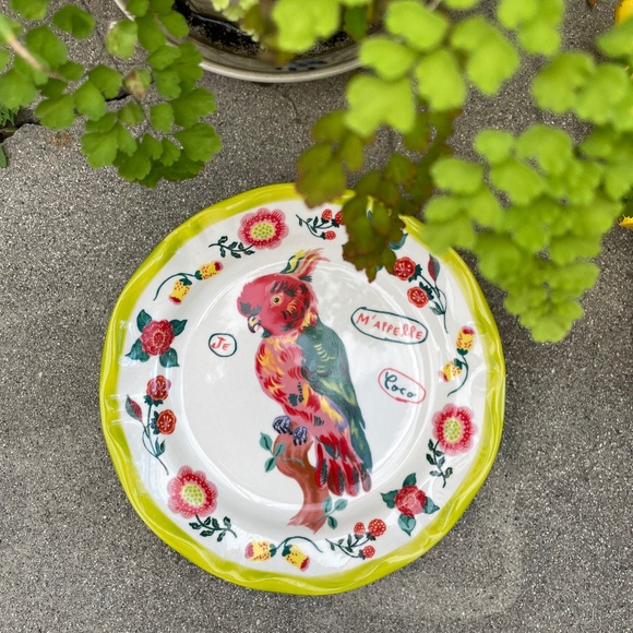 Anthropologie Vibrant Animal Ceramic Plates - Set of 2 - Picture 8 of 12